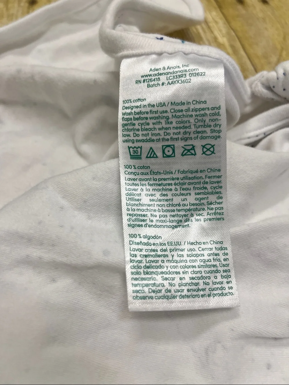 aden + anais White Space-Print Swaddle Sleep Sack with Colorful Planets